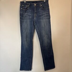Levi's Women's Blue Straight Leg Jeans Size 12L Classic Denim Cotton Blend